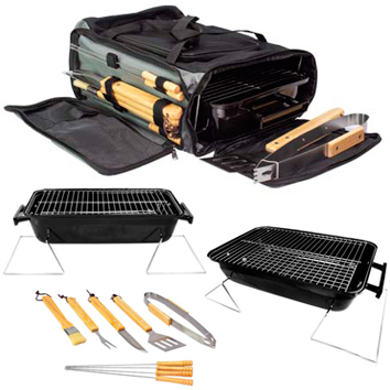 Set Bolso - Cooler - Parrilla - Herramientas