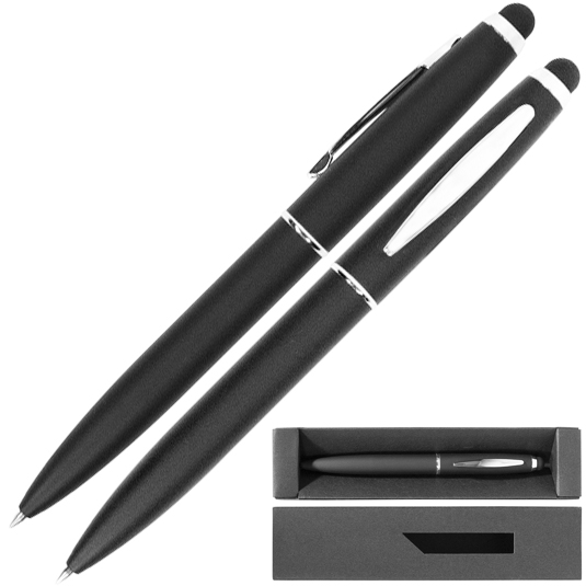 Bolí­grafo Metálico Touch con Estuche