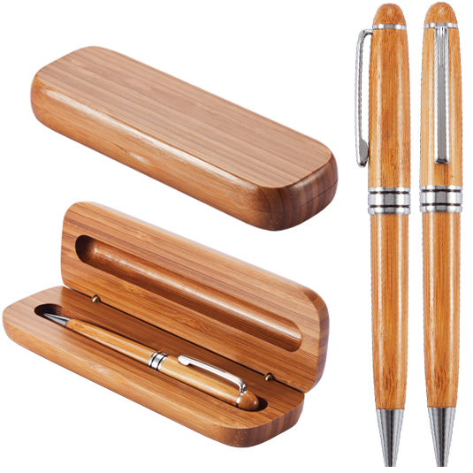 Set Lápiz Estuche Bambú