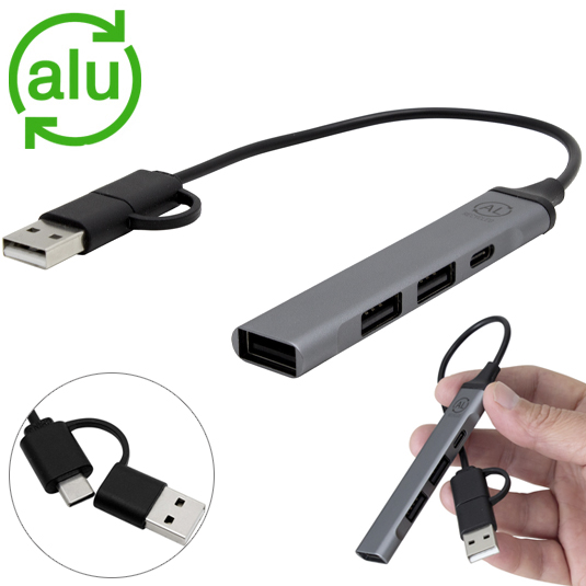 HUB 4 Puertos USB - USB C