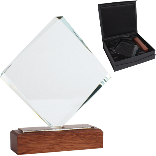 Trofeo de Madera y Cristal